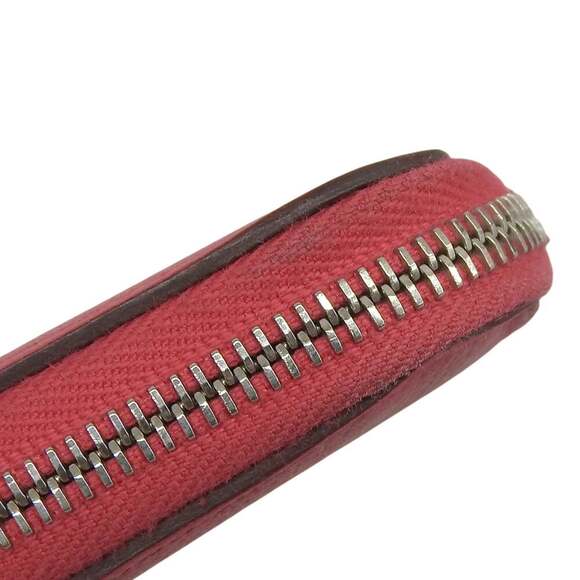 Hermes HERMES Azap Silkin Compact Mini A Engraved Coin Case Purse Epson Pink - Picture 4 of 9